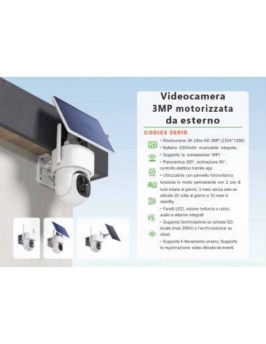 Videocamera 3MP motorizzata da...