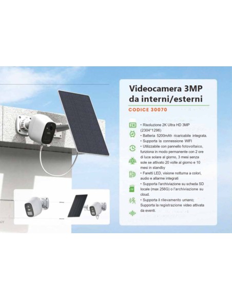 Videocamera 3MP da interni/esterni